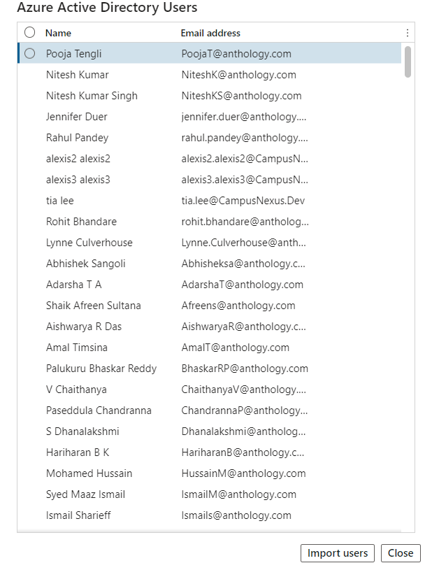 AAD Users